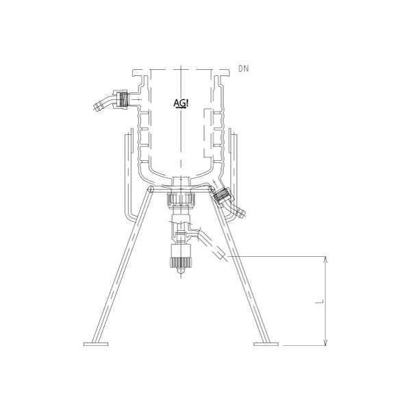 旭製作所 フルジャケット式反応容器用架台