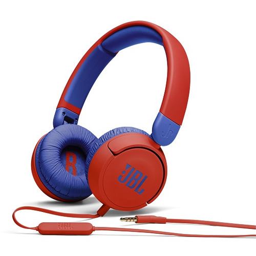 JBL JBLJR310RED Kids向け有線オンイヤーヘッドホン レッド