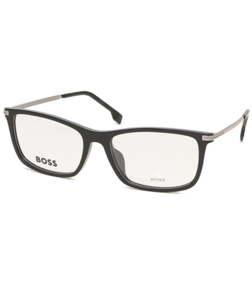 ヒューゴ ボス メガネフレーム 眼鏡フレーム アジアンフィット ブラック シルバー メンズ HUGO BOSS 1614F 284