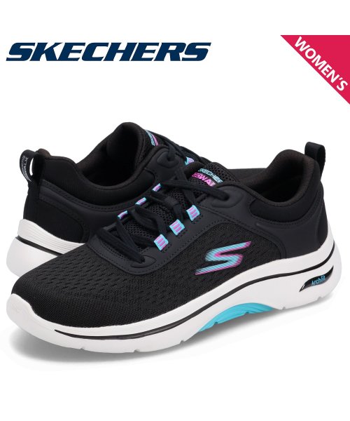 スケッチャーズ SKECHERS ゴーウォーク アーチフィット 2.0 スニーカー レディース GO WALK ARCH FIT 2.0 ブラック 黒 125