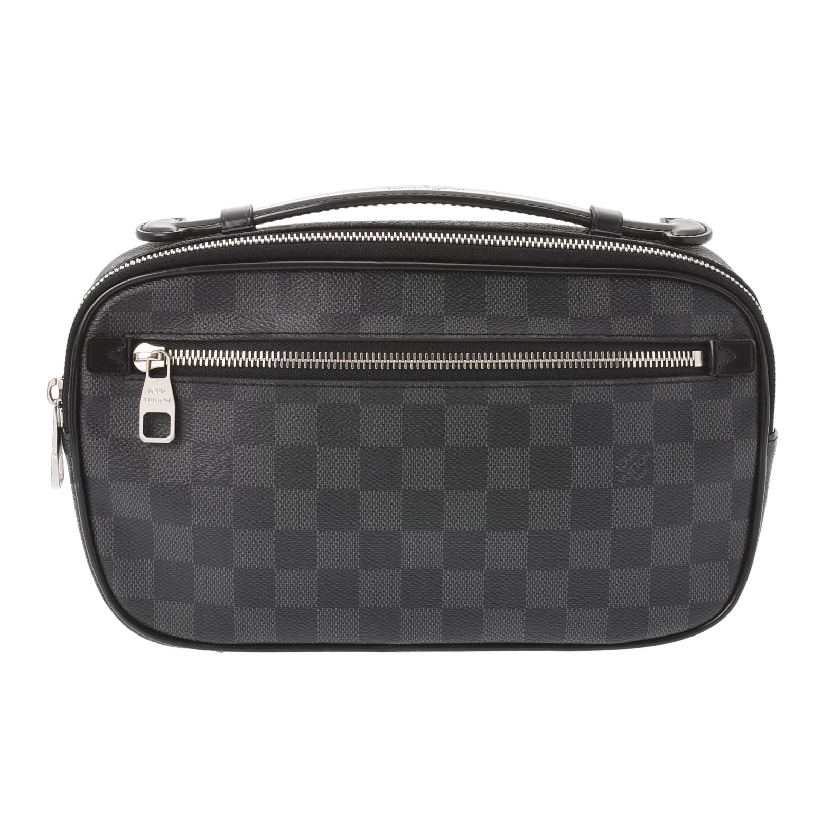 LOUIS VUITTON ルイヴィトン ダミエ グラフィット アンブレール 黒/グレー N41289 メンズ ダミエグラフィットキャンバス ボディバッグ Aランク 中古 