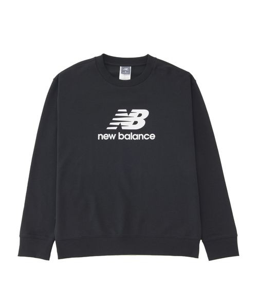 ニューバランス/Sport Essentials Stacked Logo スウェットクルー