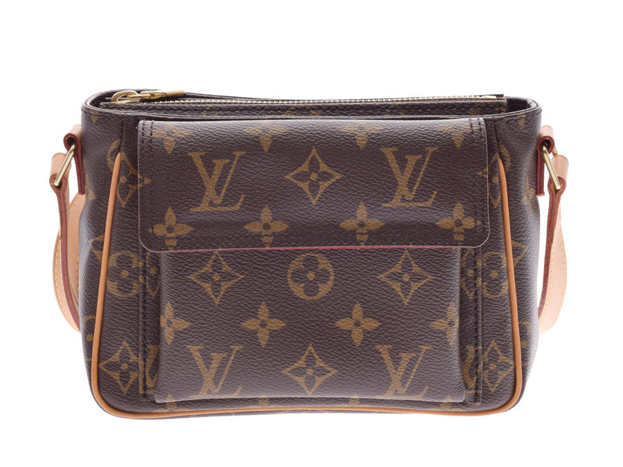 ルイヴィトン モノグラム ヴィバシテPM ブラウン M51165 レディース 本革 ショルダーバッグ ABランク LOUIS VUITTON 中古 