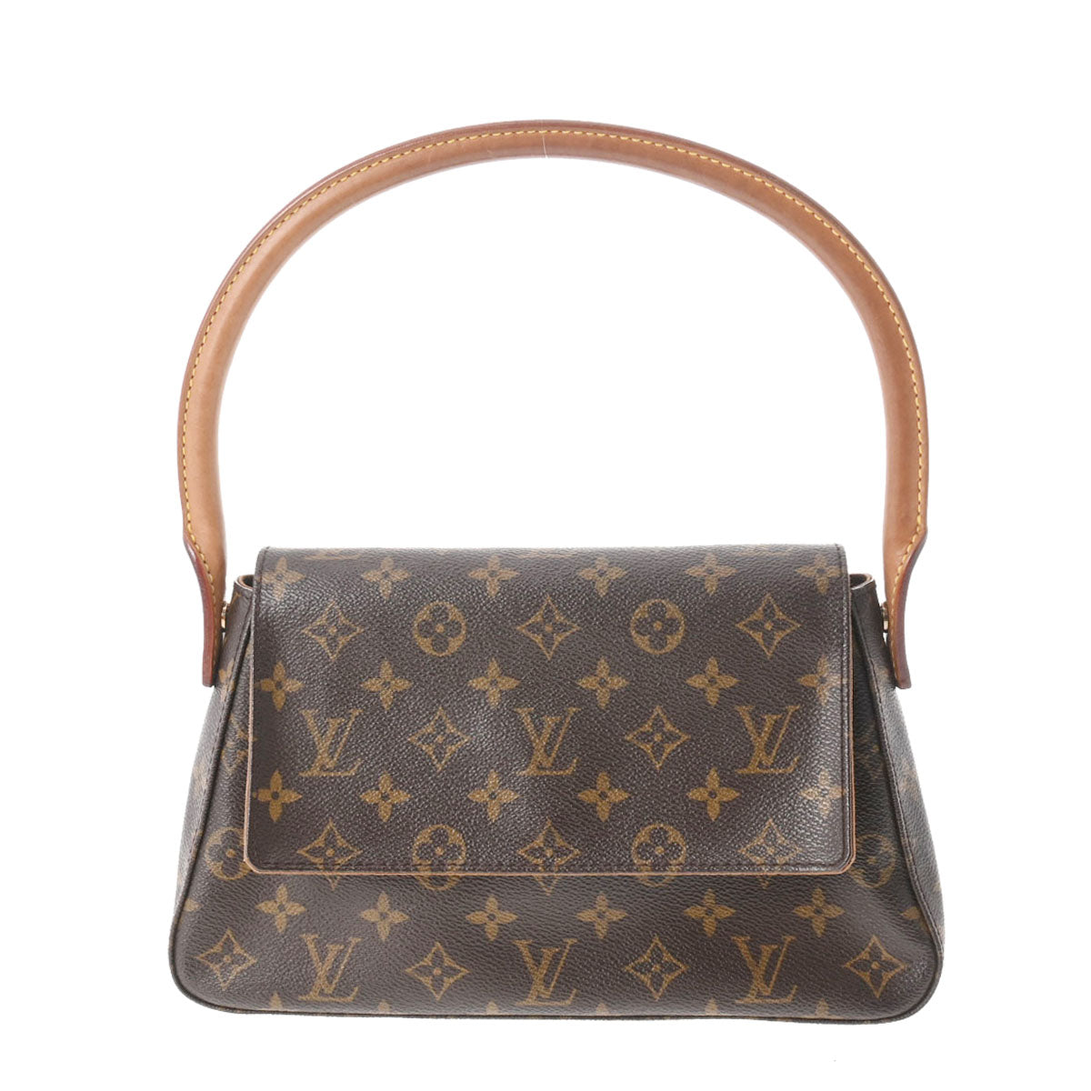 【コストコ お買い得】LOUIS VUITTON ルイヴィトン モノグラム ミニルーピング ブラウン M51147 レディース モノグラムキャンバス ワンショルダーバッグ Bランク 中古 