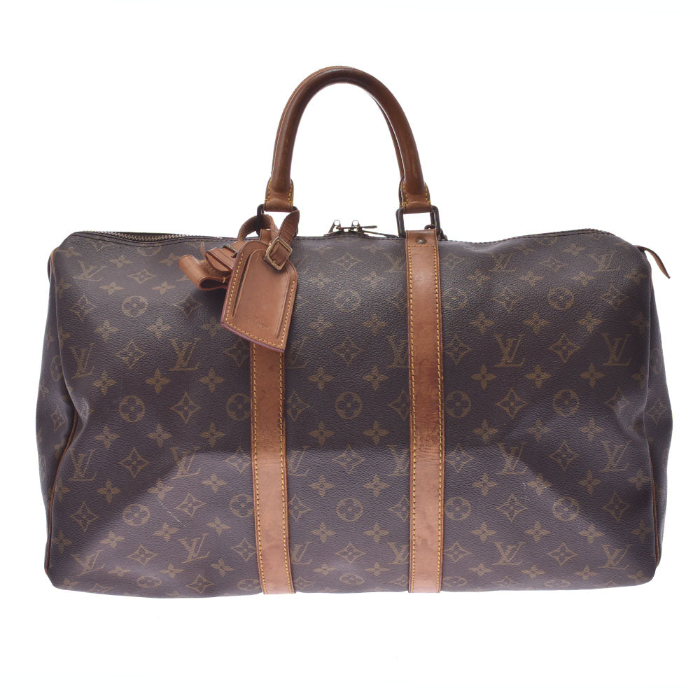 LOUIS VUITTON ルイヴィトン モノグラム キーポル 45 ブラウン M41428 ユニセックス モノグラムキャンバス ボストンバッグ BCランク 中古 