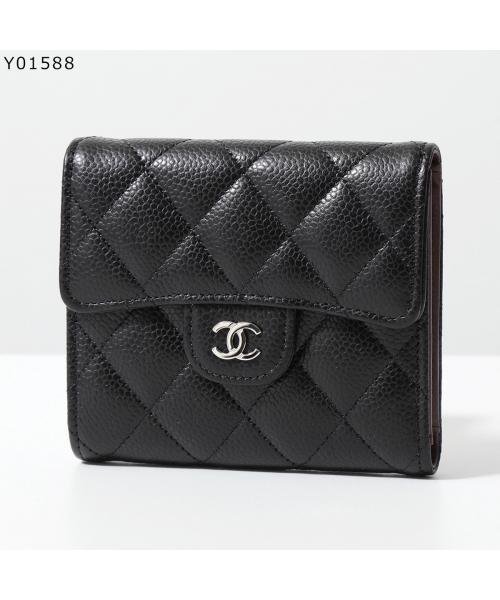 CHANEL 二つ折り財布 AP0231 MATELASSE【保存袋B】