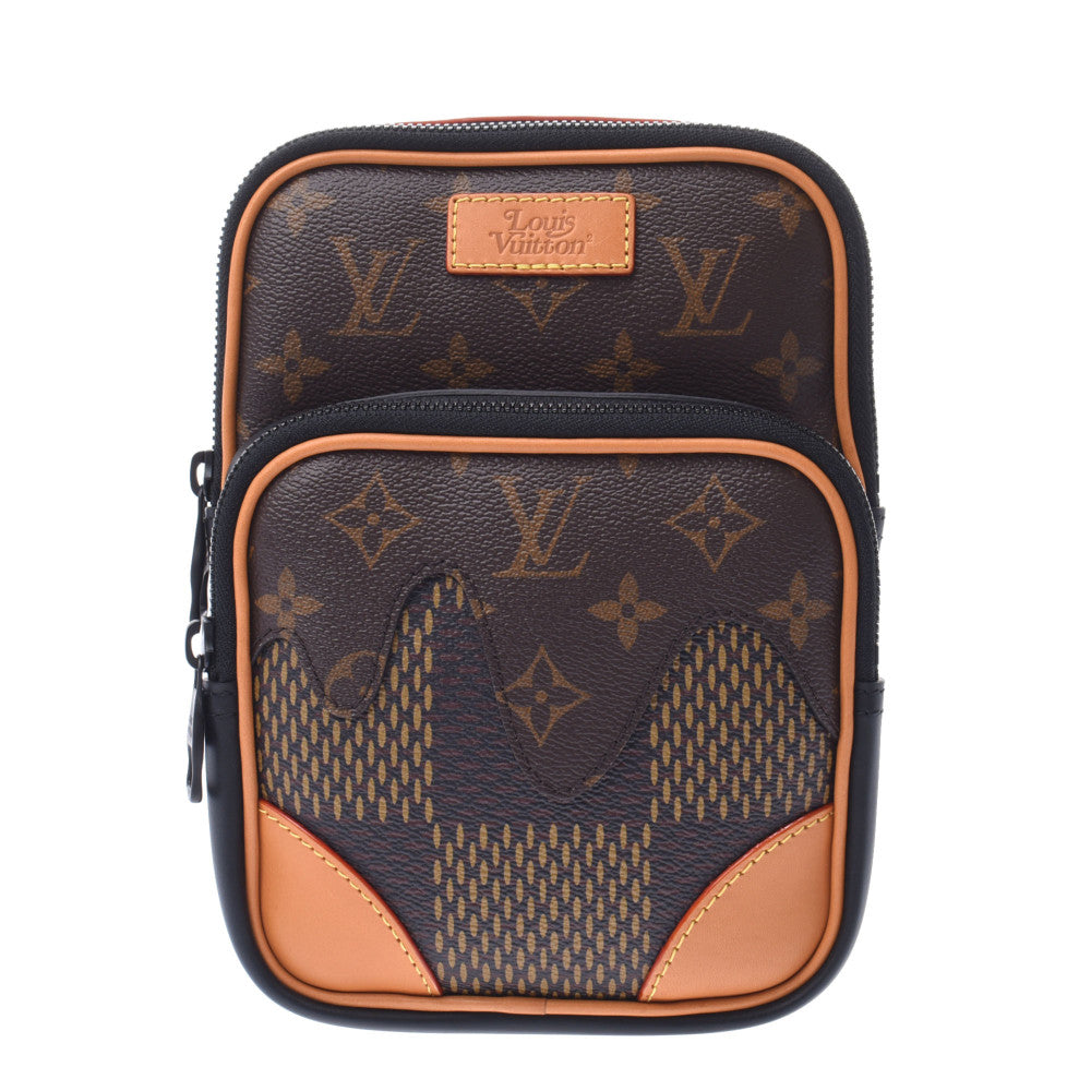 LOUIS VUITTON ルイヴィトン ダミエ ジャイアント アマゾン スリングバッグ NIGOコラボ ブラウン N40379 ユニセックス ボディバッグ 未使用 