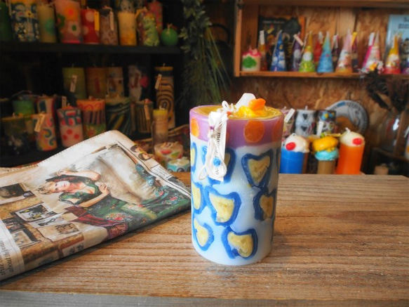 candle　円柱wide7ｃｍ　ｄ3903