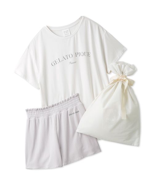 gelato pique/【ラッピング済み】フェミニンロゴTシャツ＆ショートパンツSET