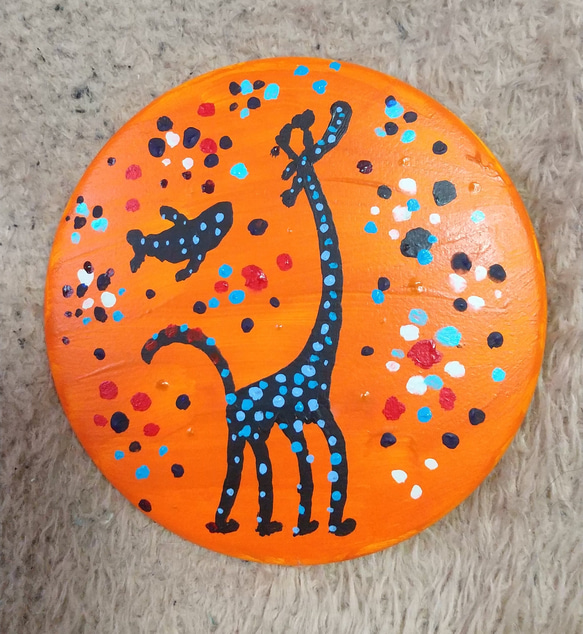 giraffe缶バッチ原画