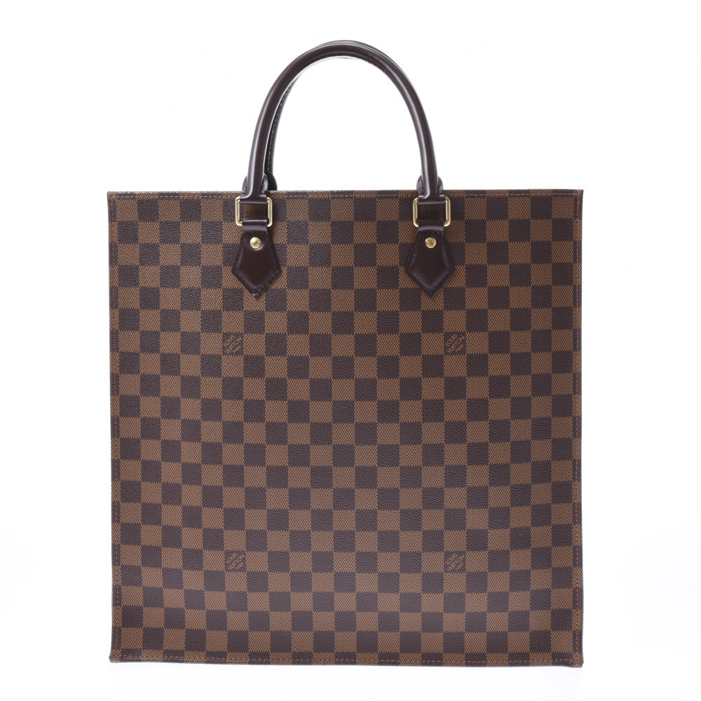 LOUIS VUITTON ルイヴィトン ダミエ サックプラ 新型 ブラウン N41225 ユニセックス トートバッグ Aランク 中古 