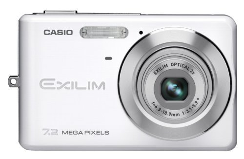 CASIO デジタルカメラ EXILIM (エクシリム) ZOOM ホワイト EX-Z77WE【中古品】