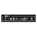 ゲーム風 ドット文字 恋人募集中30歳代 男 カー マグネットステッカー