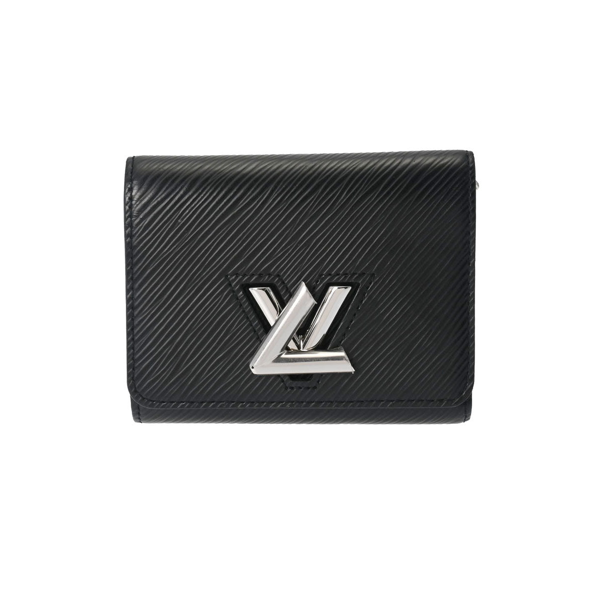 LOUIS VUITTON ルイヴィトン エピ ポルトフォイユツイスト コンパクト 黒 M64414 レディース エピレザー 三つ折り財布 ABランク 中古 