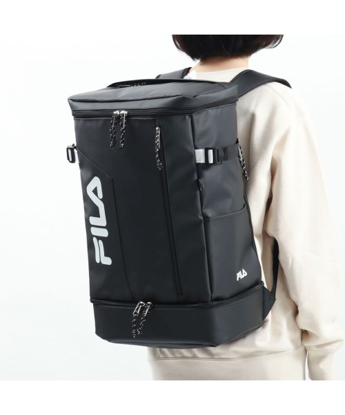 フィラ リュック FILA 35L B4 A4 軽量 撥水 ボックス型 シューズ収納 通学 通学リュック リュックサック PC収納 サイン 7763