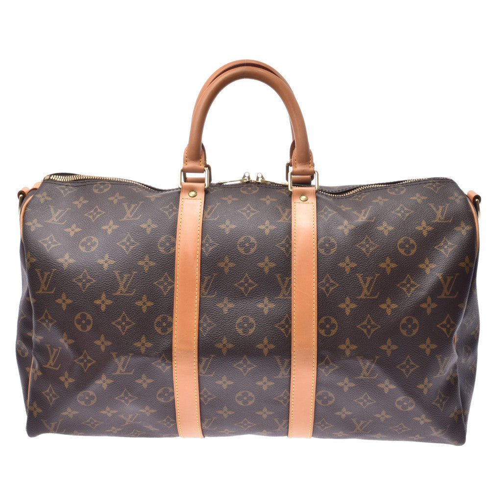 LOUIS VUITTON ルイヴィトン モノグラム キーポルバンドリエール45 ブラウン M41418 ユニセックス モノグラムキャンバス ボストンバッグ Bランク 中古 