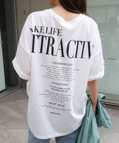 バックロゴ オーバーサイズ 半袖Tシャツ