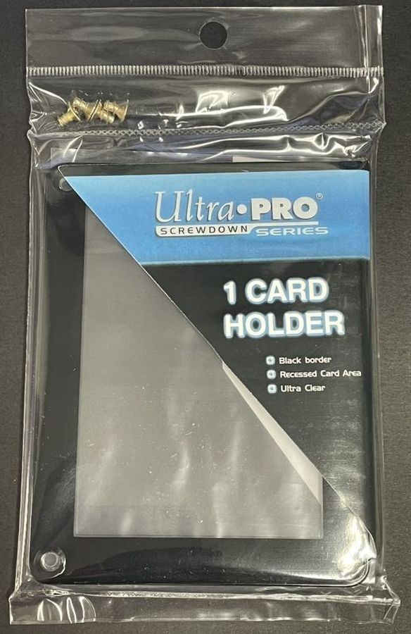 [UltraPro]ブラックフレームスクリューダウン1枚用 カードホルダー【サプライ】{-}