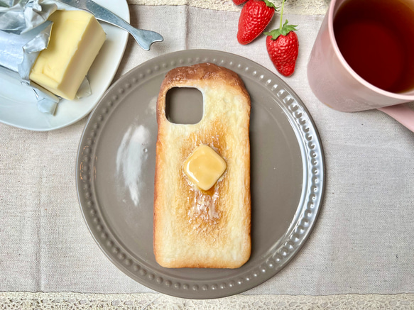 森の焼きたてバタートーストのスマホケース