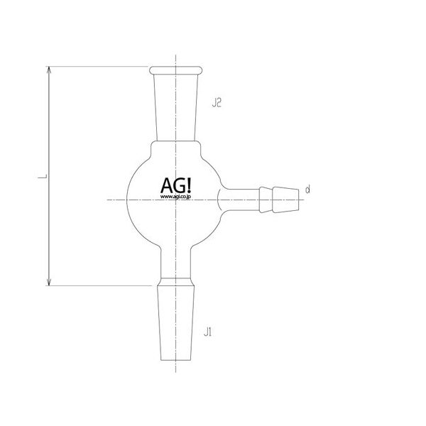 旭製作所 減圧用球形連結管 19/22 2538-3M 1個 65-1838-29（直送品）