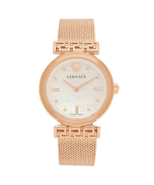 ヴェルサーチ レディース 時計 ミーアンダー 34mm クォーツ ホワイト ゴールド VERSACE VELW01322 ステンレス