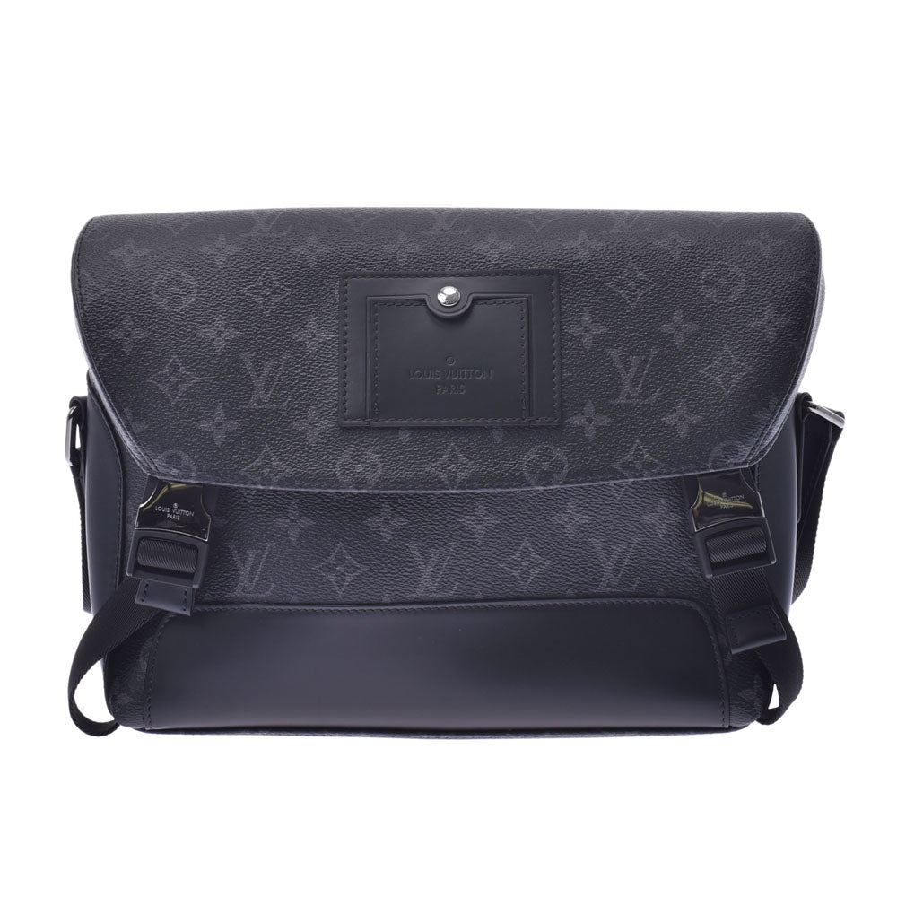 【新年の贈り物】LOUIS VUITTON ルイヴィトン モノグラム エクリプス メッセンジャー ヴォワヤージュPM 黒/グレー M40511 メンズ ショルダーバッグ ABランク 中古 