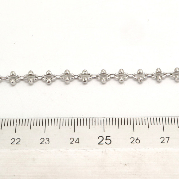 CM-2-Rhodium-10 チェーン(ニッケルフリー ロジウム）【10cm】