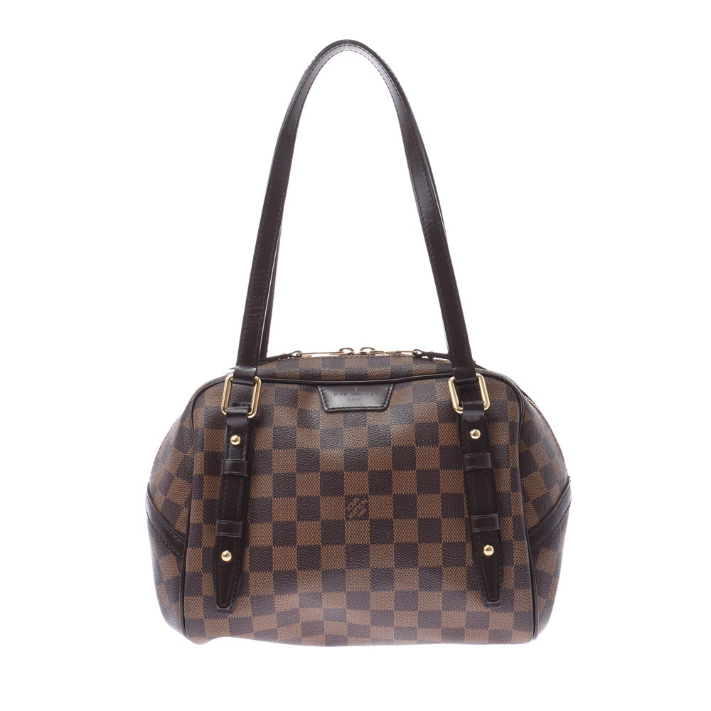 LOUIS VUITTON ルイヴィトン ダミエ リヴィントンPM ブラウン N41157 レディース ダミエキャンバス ハンドバッグ ABランク 中古 