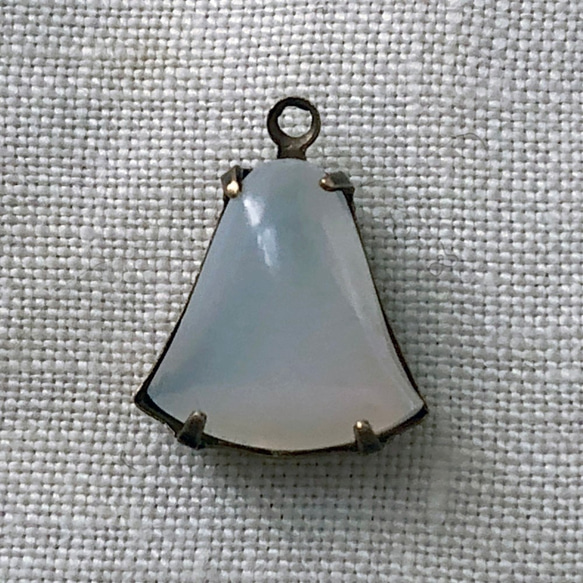 Glass Pendant Bell 約15.5x12.8mm Vintage [PDT-028]＊1個＊