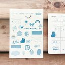 Little color ミニシール 2枚セット blue