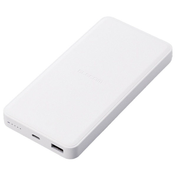 エレコム リン酸鉄モバイルバッテリー(12000mAh/PD20W/C×1+A×1) ホワイト DE-C39-12000WH