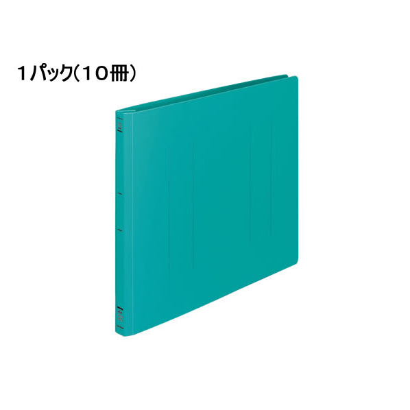 コクヨ フラットファイルPP B4ヨコ とじ厚15mm 緑 10冊 1パック(10冊) F835889-ﾌ-H19G