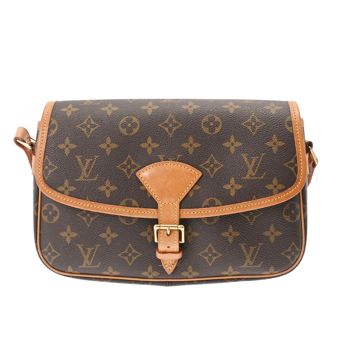 LOUIS VUITTON ルイヴィトン モノグラム ソローニュ ブラウン M42250 レディース モノグラムキャンバス ショルダーバッグ Bランク 中古 