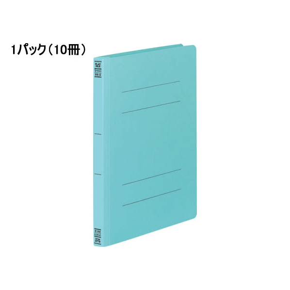 コクヨ フラットファイルV B5タテ とじ厚15mm 青 10冊 1パック(10冊) F835371-ﾌ-V11B