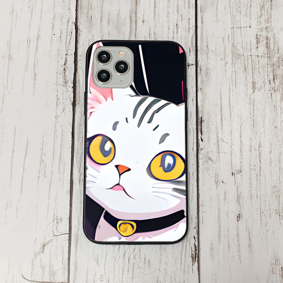 iphoneケース1-3-43 iphone 強化ガラス ねこ・猫・ネコ 箱4 かわいい アイフォン iface