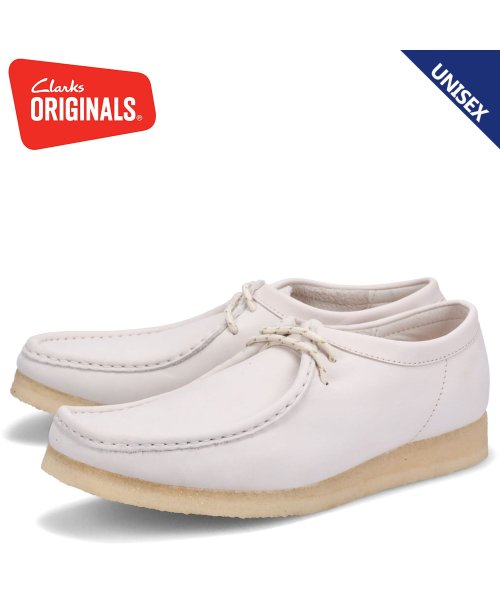 クラークス オリジナルズ Clarks Originals ブーツ ワラビー レディース WALLABEE ホワイト 白 26166299