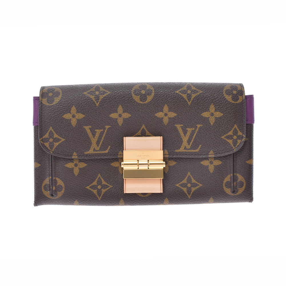 LOUIS VUITTON ルイヴィトン モノグラム ポルトフォイユ エリゼ アメジスト(紫) M60576 レディース モノグラムキャンバス 長財布 Aランク 中古 