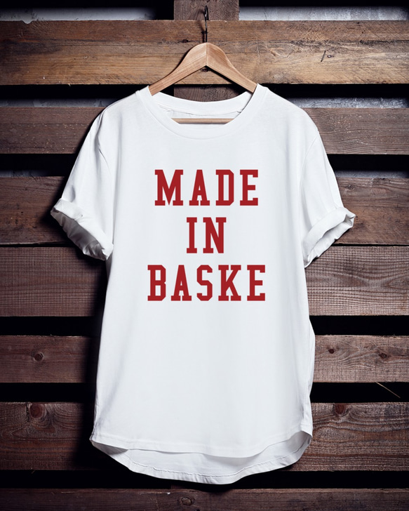 バスケTシャツ「MADE IN BASKE」