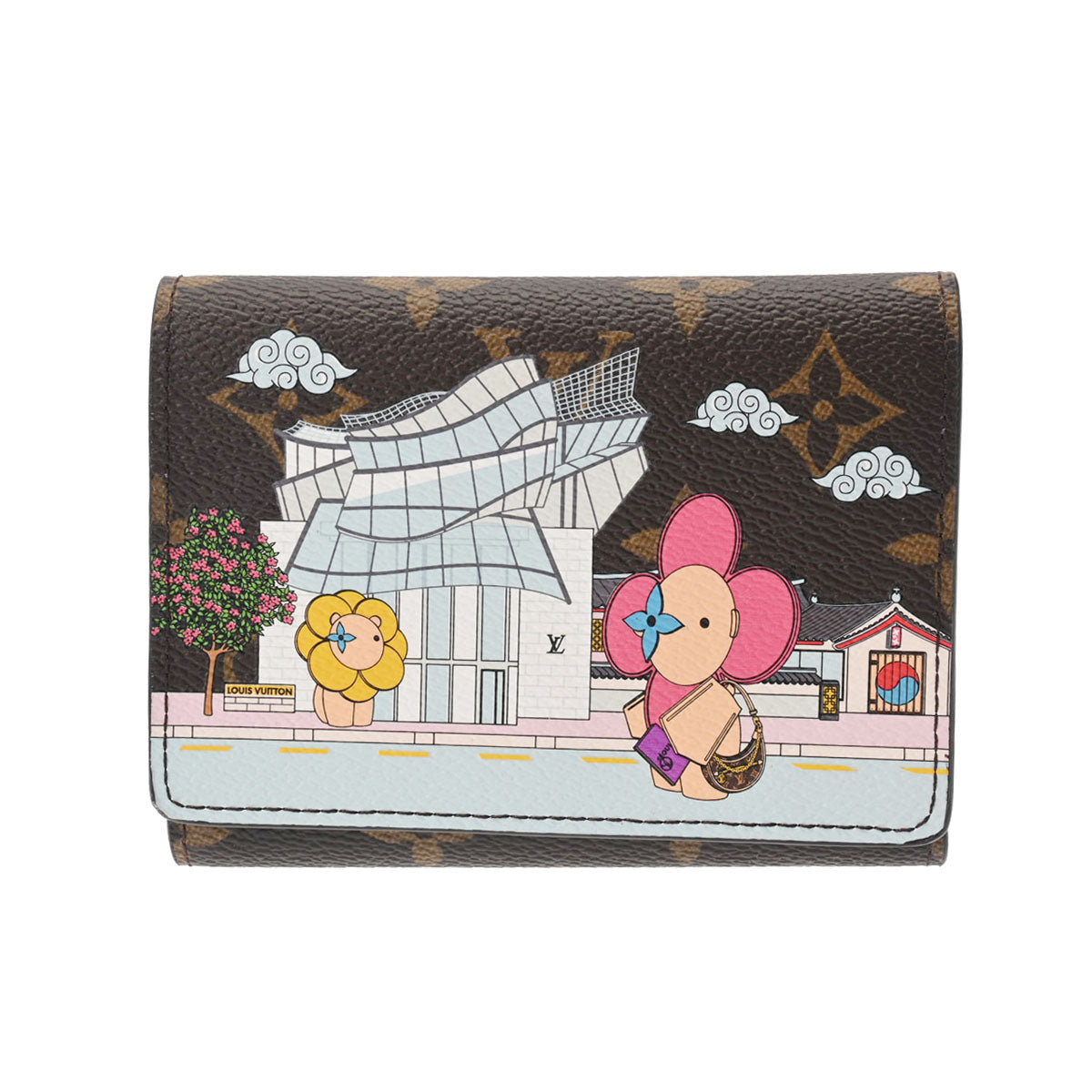 LOUIS VUITTON ルイヴィトン ポルトフォイユ ヴィクトリーヌ ヴィヴィエンヌ フューシャピンク M81631 ユニセックス モノグラムキャンバス 三つ折り財布 未使用 