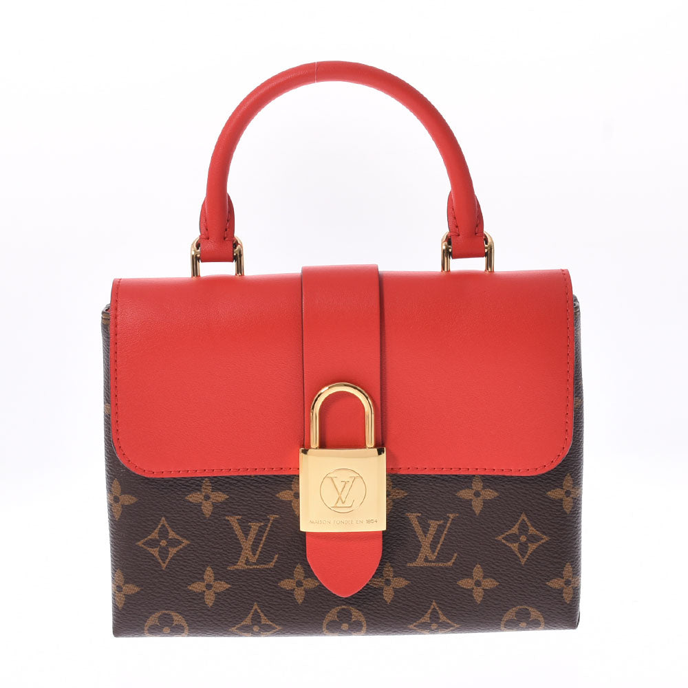 LOUIS VUITTON ルイヴィトン モノグラム ロッキーBB コクリコ(赤） Ｍ44322 レディース モノグラムキャンバス 2WAYバッグ 新同 中古 