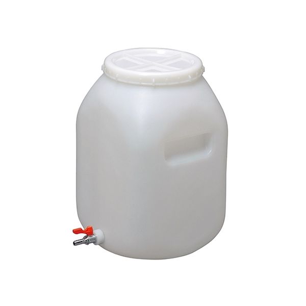 瑞穂化成工業 扁平缶 正角 広口 ボールコック付 20L 0762 1個 63-1277-37（直送品）