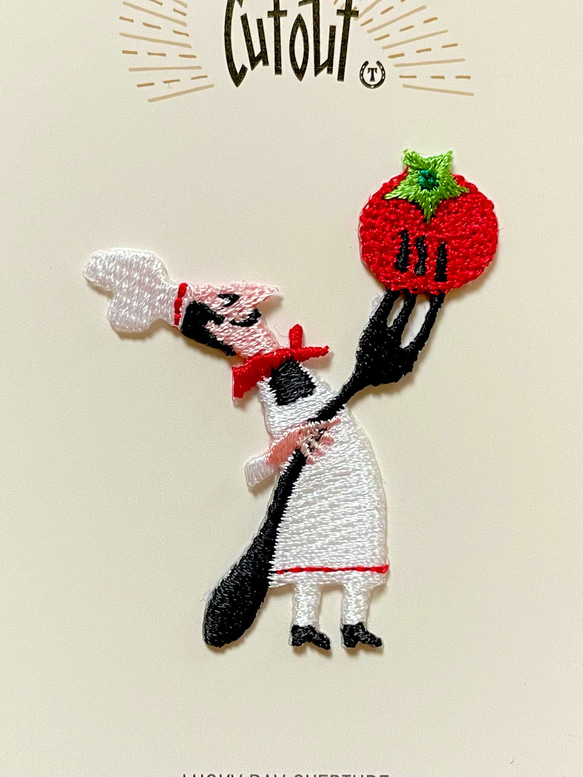 刺繍ワッペン「TOMATO」