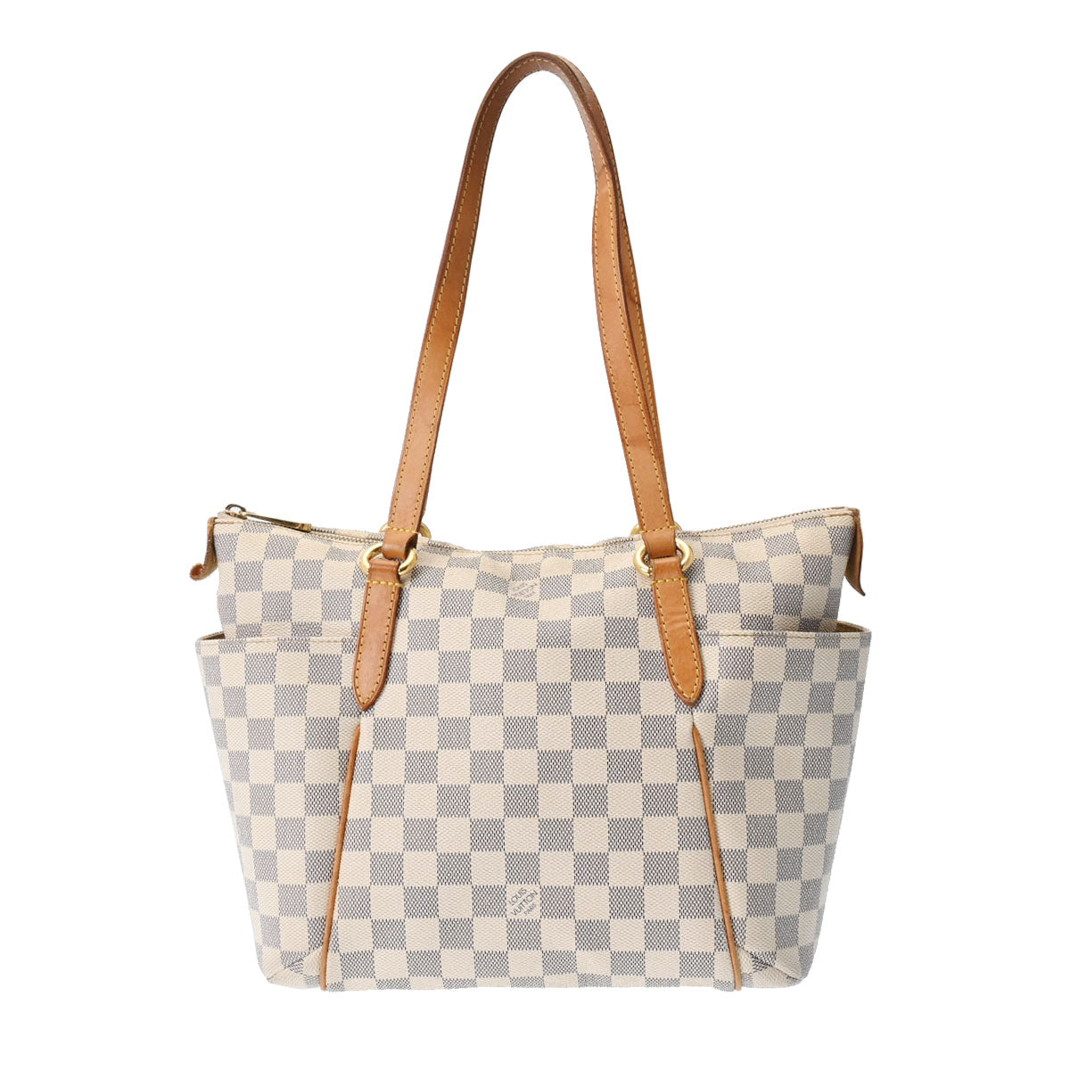 LOUIS VUITTON ルイヴィトン ダミエアズール トータリー PM ホワイト N51261 レディース ダミエアズールキャンバス トートバッグ Bランク 中古 