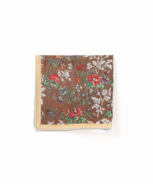 【TAPIS NOIR/タピス ノワール】Handkerchief Brown Flower