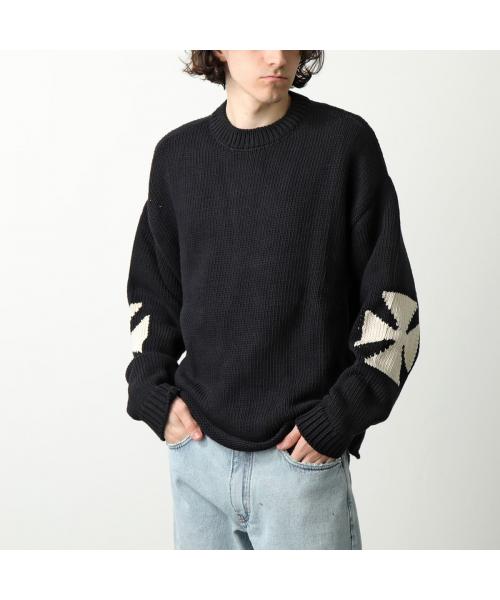 アスクユアセルフ/ASKYURSELF ニット CHUNKY CROSS KNIT クロス