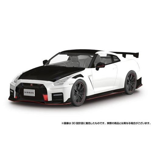 アオシマ 1／24楽プラ スナップカー02－BW R35 NISSAN GT－R NISMO Special edition 2022 ブリリアントホワイトパール