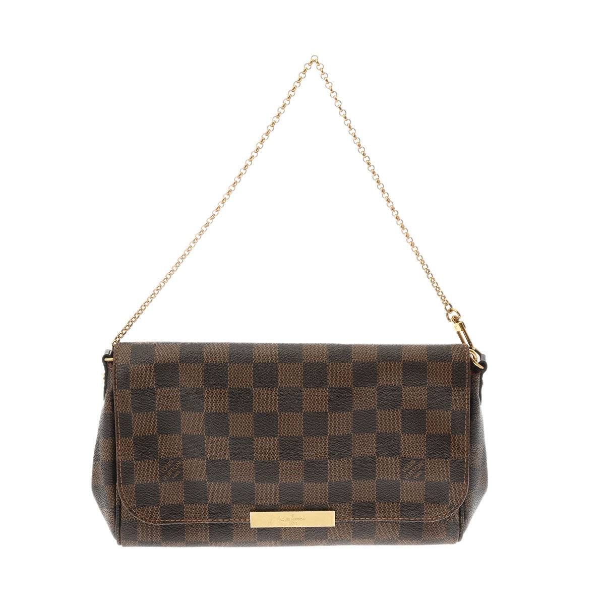 LOUIS VUITTON ルイヴィトン ダミエ フェイボリット MM ブラウン N41129 レディース ダミエキャンバス ショルダーバッグ ABランク 中古 