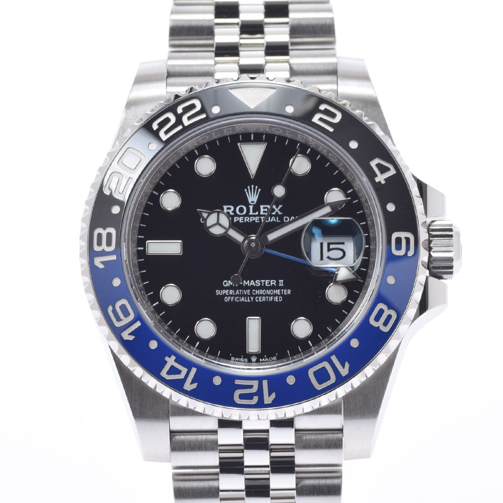 【現金特価】ROLEX ロレックス GMTマスター2 黒/青ベゼル 126710BLNR メンズ SS 腕時計 自動巻き 黒文字盤 Aランク 中古 