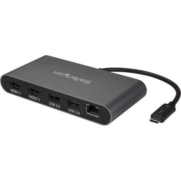 Startech.com Thunderbolt 3 ミニ ドッキングステーション デュアル TB3DKM2HD 1個