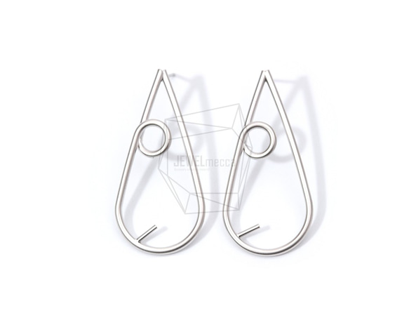 ERG-883-MR【2個入り】ティアドロップピアス  ,Round Hoop Earrings/29mm X 29mm